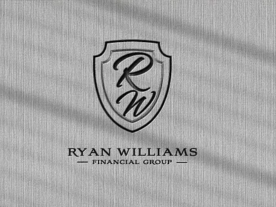 Ryan William Financial logo branding cretivelogo design landingpage logo modernlogo