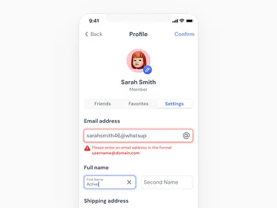 User Profile Settings Mobile - UI kit account account settings design edit edit profile figma forms input inputs inputs mobile mobile profile profile page ui ui kit user profile