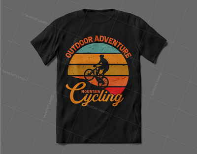 Mountain Cycling T-shirt Design adventure custom tshirt cycling cycling tshirt mountain t shirt t shirt design