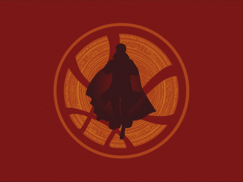 Doctor Strange animation illustration vector