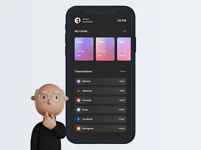 Design of credit card page 3d app appdesign application applicationdesign cardpage clean creditcard creditcardpage design figma illustration logo typography ui uidesign uiux ux uxdesign vector
