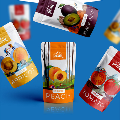 Dried fruit package design aram atyan design dried fruit illustration logo package packaging pouch pouch packaging