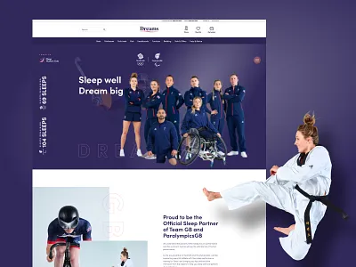 Dreams - Team GB design figma ux