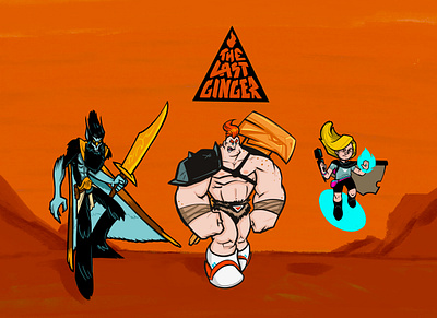 The Last Ginger Webcomic Characters barbarian cartoon illustration webcomic