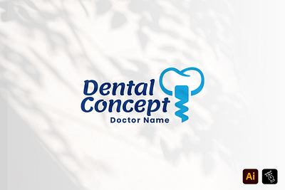 Dental Concept branding business name dental concept design graphic design identity logo logo design logo tamplate professional smile tamplate teeth work