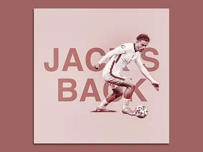 Poster Design [ Jack's Back ] euro2020 footballposter graphic design poster poster design soccerposter sportsdesign