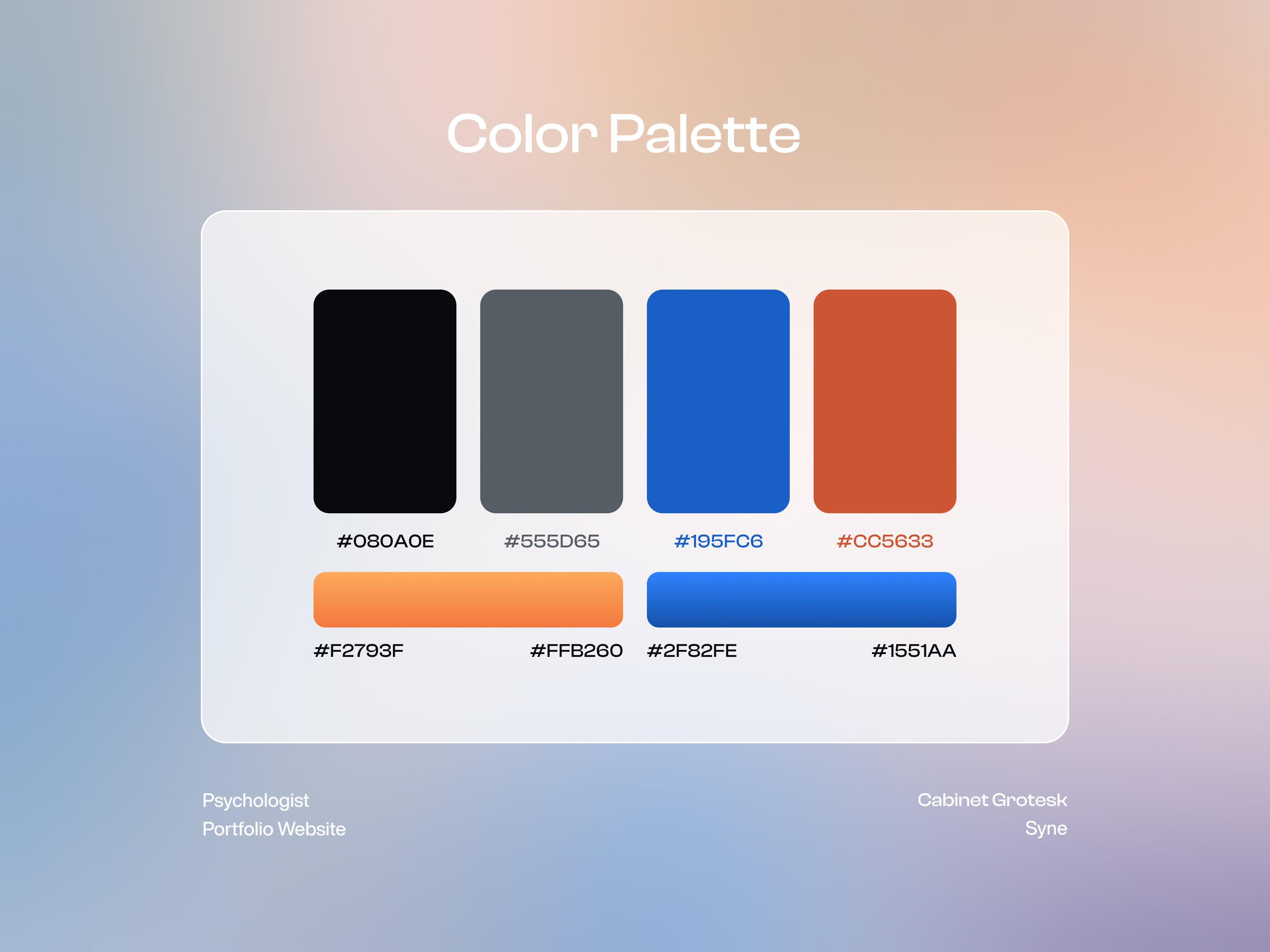 Bradley - A Psychologist Portfolio by RH on Dribbble