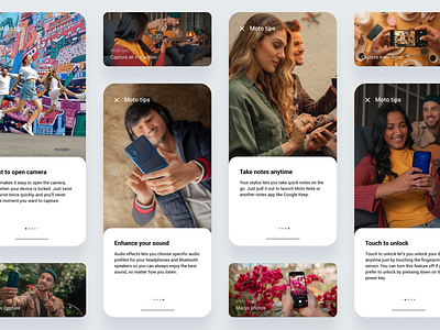 Moto Tips Widget & App ui visual design visual identity