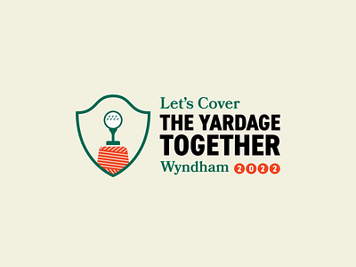 Sunbrella at Wyndham | branding assets badges branding golf icons illustration illustrator landyards logo the creative pain tournament vector wyndham yarn