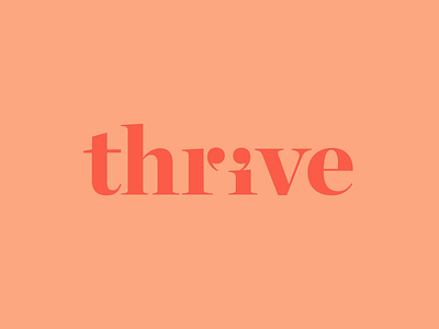 Thrive apostrophe branding colon design hawaii logo mental health therapy thrive typography