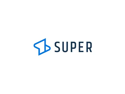Super biz branding custom design identity logo startup super typography vector