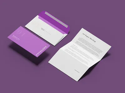 FREE ENVELOPE A4 PAPER MOCKUP a4 design envelope folder free graphic design mockup paper psd