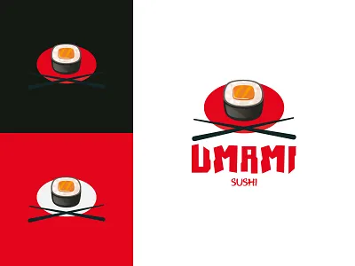 Umami Sushi Logotipo branding branding design design graphic design logo vector