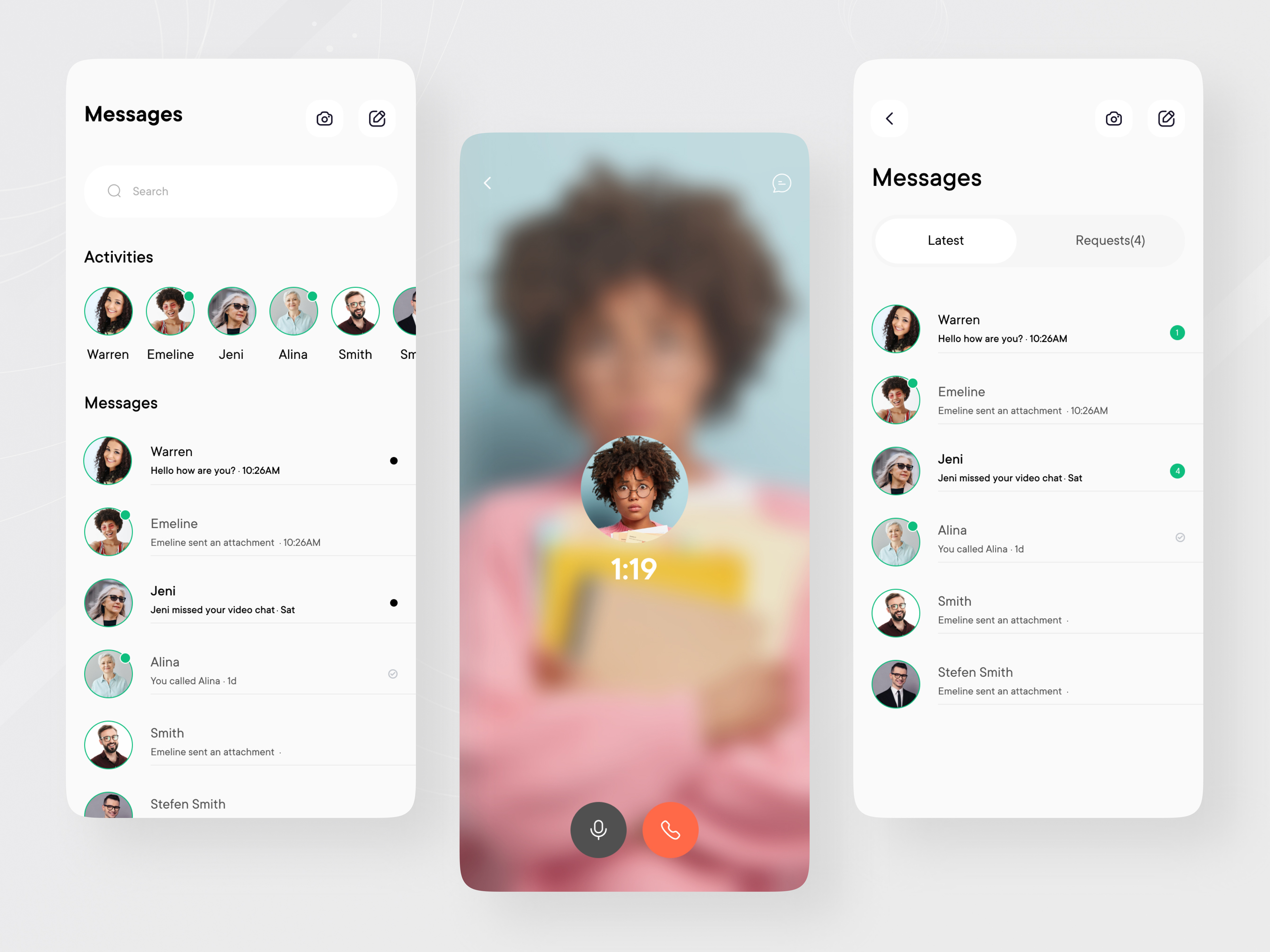 Example of Minimal Mobile App Design Service