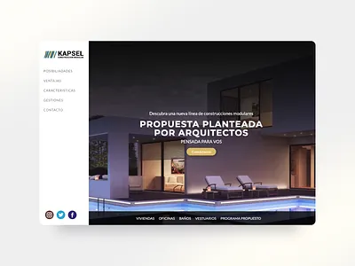 Architecture Studio Website architect architecture design landing landing page minimalistic simple site ui web page website