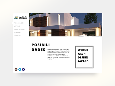 Architecture Studio Website architec architecture design landing landing page minimal minimalistic simple ui ux web design website