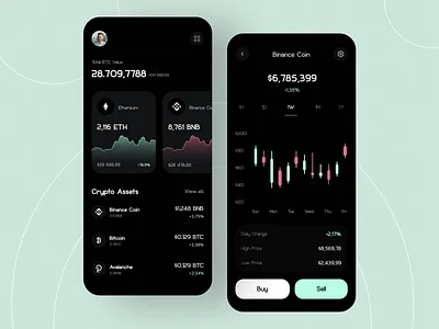 Crypto Exchange App app app design app ui app ui design crypto crypto app crypto mobile app dark dark ui design uihut visual visual design