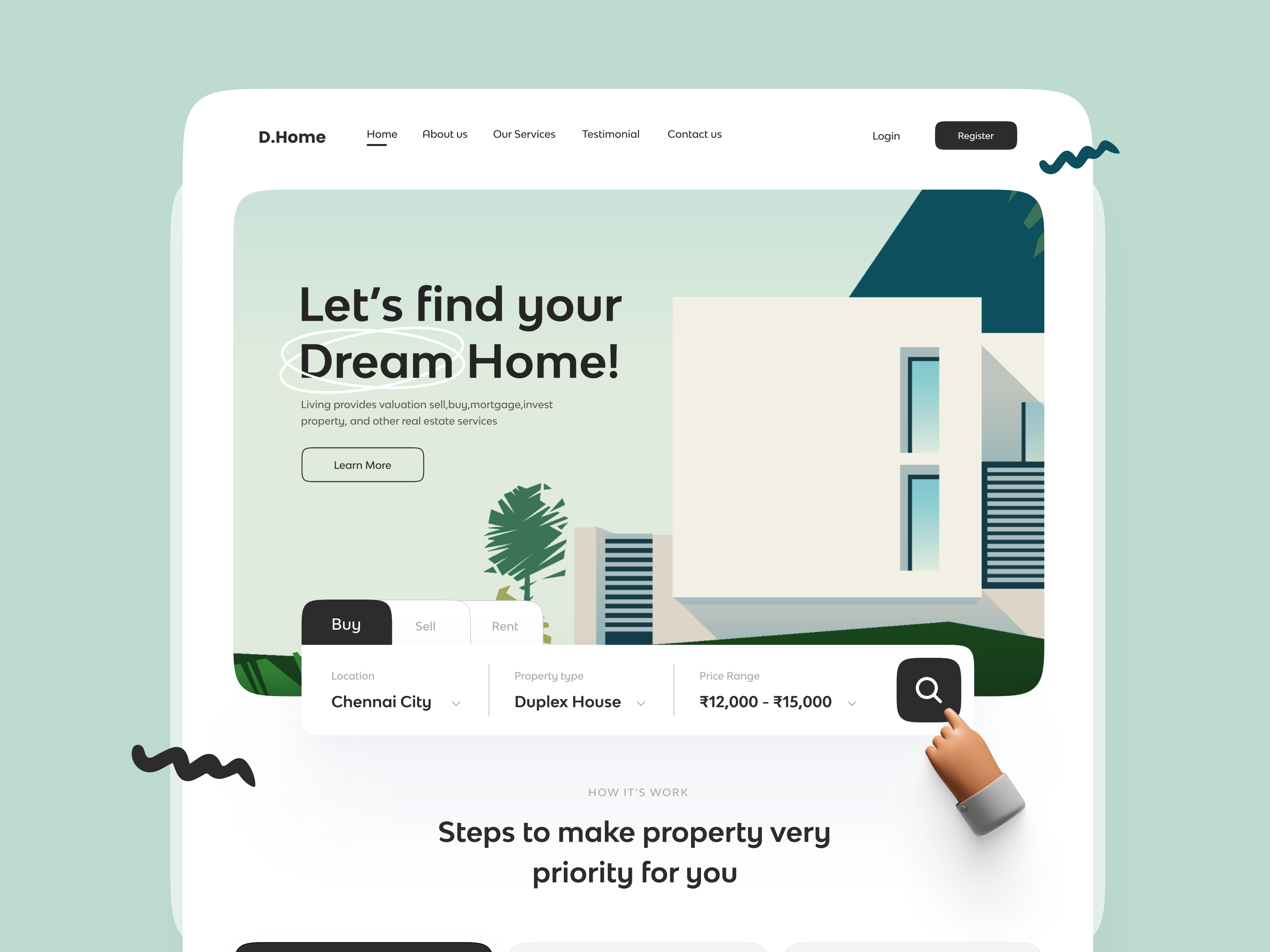 Example of Landing Page Design