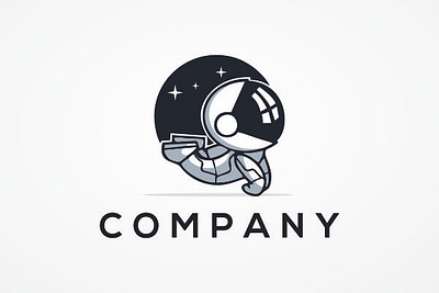Little astronaut logo apparel astronaut astronaut logo children illustration kids kids logo logo modern modern logo playful shirts simple illustration space universe vector youthful