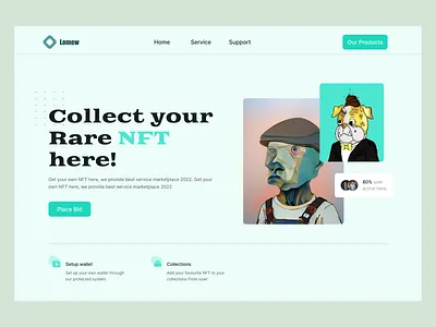 NFT Header Design crypto design crypto page design header header exploration home page landing landing page marketplace mft art nft nft header nft header design nft web tajul web crypto web design website