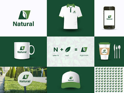 N + leaf app brand brand identity branding design green icon leaf logo logoart logotype minimal modern n natural nature oil olive oil tree unique
