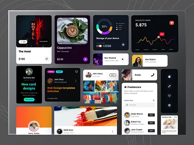 Card Components Design app card card components cards component components dashboard component design system ui ui component ui design ux