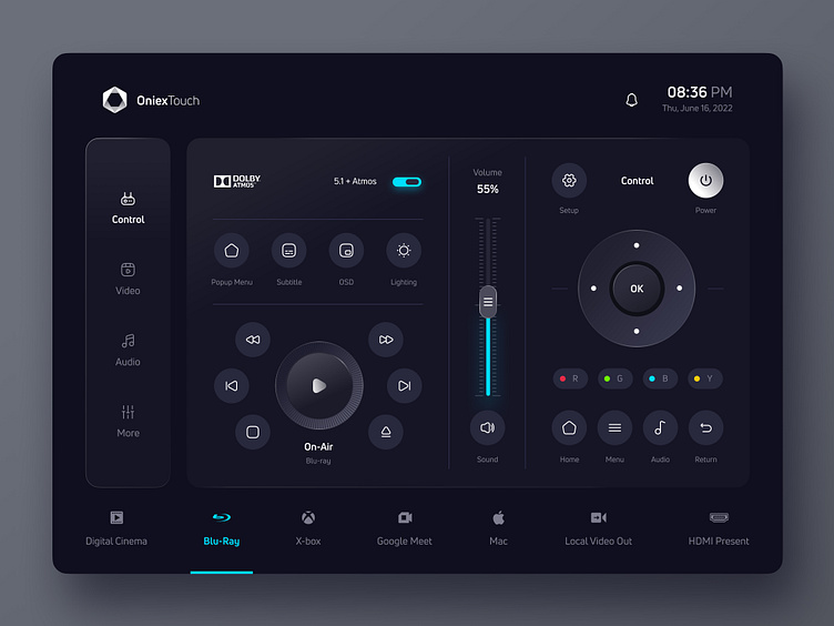 Remote Control App - Dark 😍 by Mohammad Reza Farahzad 🏆 for Orizon: UI ...
