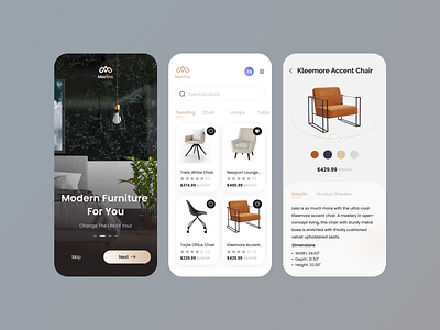 Furniture App app buy design furniture graphic design mobie app mobile mobile ui sell ui ux web