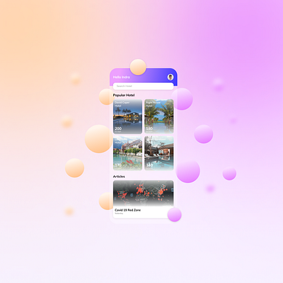 Hotel Apps art design illustration ui ux