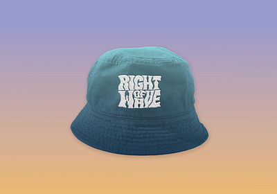 Right of Wave Bucket Hat apparel bucket hat embroider hat surf typography wave waves