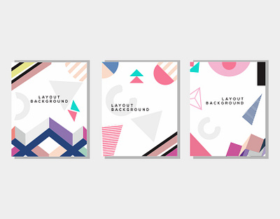 Memphis cover layout design abstract abstract design background colorful cover decoration geometric graphic design illustration interior layout painting pastel pastel color shape vintage wallpaper