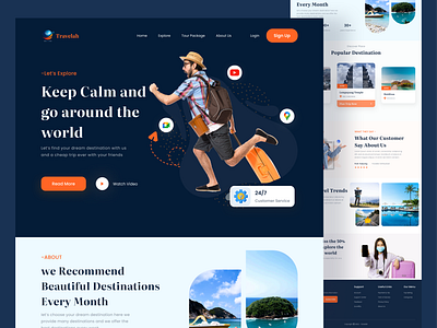 Travel Landing Page ✈️ design homepage landing landing page sylgraph tour booking travel agency travel app travel booking travel landing page travel website traveler traveling ui uidesign ux web web design website website design