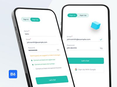 Sign Up Experience 3d account app art colors creat design form illustration interface login product design register sign up signin signup ui ui design ux vector