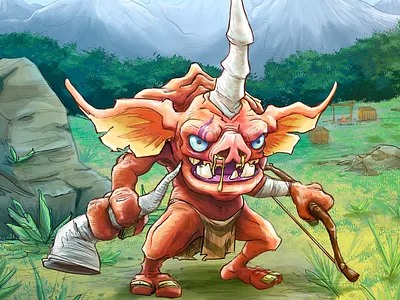 Bokoblin bokoblin botw botw2 breathofthewild character creature illustration legendofzelda loz procreate sketch
