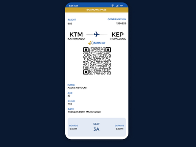 dailyUI challenge 024 boarding pass 024 boarding pass daily 100 challenge dailyui figma