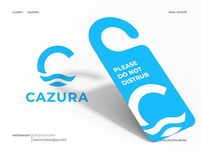 Door Hanger Mockup | CAZURA LOGO brand brand identity branding design clean design indrawijay logo logo design logo designer logodesign logomark logos mark minimalist mockup modern real eastate real estate logo simple symbol