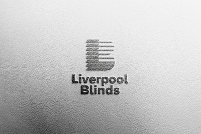 Liverpool Blinds logo brand identity brand mockup branding leather design leather logo leather texture logo logo design logo mockup