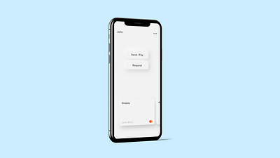Onepay Homescreen minimal neumorphism payment