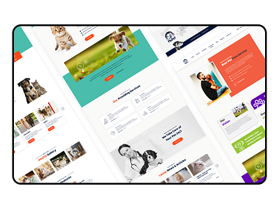 Pet shelter website design ui ux