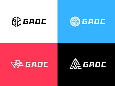 GADC logo branding design flat font icon illustration logo ui