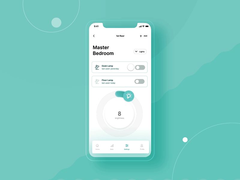 SmartHome - Prototype animation blue business green light mobile mobile app mobile application motion graphics product design prototype rotate smart smart home text field transition user experience user interface wireframe