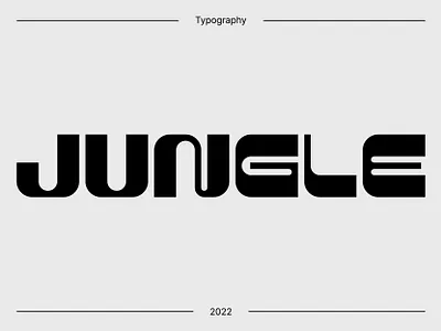 Jungle Typography abstract logo ana abashidze clean logo contemporary type design experimental type font design graphic design icon jungle lettering lettermark logo logo design logomark logotype monogram type typemark typography