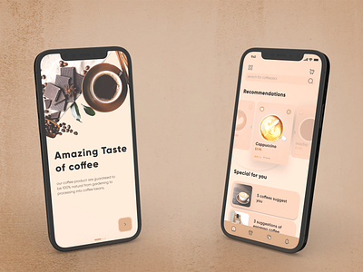 Coffee Shop Mobile App app buy cafe coffe design drink ecommerce figma graphic design iphone menu mobile app order product design shop store ui user ux
