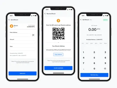 Crypto Exchange UI Design app ui bitcoin buy crypto crypto trading crypto wallet cryptocurrency exchange finance fintech ios mobile mobile ui receive sell sent trade ux wallete