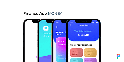 Finance App app design graphic design typography ui ux
