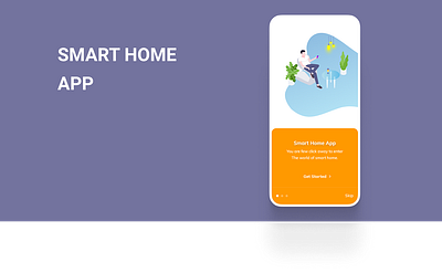 SMART HOME APP CASE STUDY app design graphic design typography ui ux