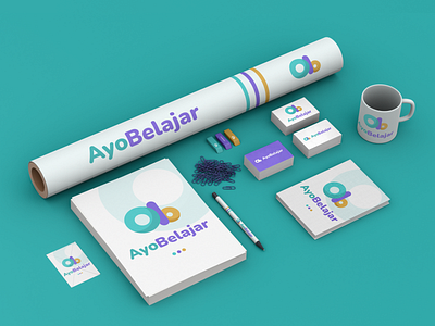 Ayo Belajar Branding brand identity branding education logo mockup portfolio stationery