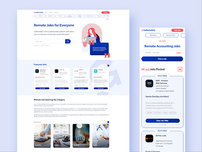 GoRemotely Web Design branding design logo ui ux web
