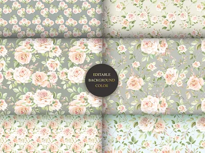 hand drawn floral seamless pattern background beautiful card decoration design floral flower frame illustration invitation pattern seamless spring vector vintage watercolor wedding