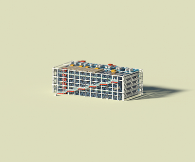Public Building | Centre Pompidou 3d building design magicavoxel museum pixel pixelart voxel voxelart